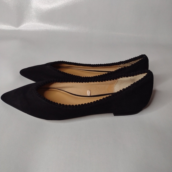 Express Black Pointy Flats Sz 8 - Picture 4 of 12